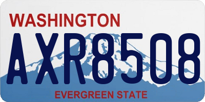 WA license plate AXR8508