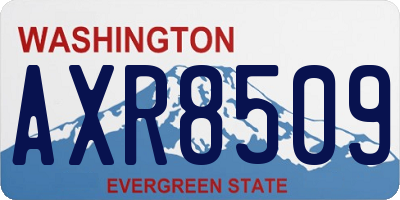 WA license plate AXR8509