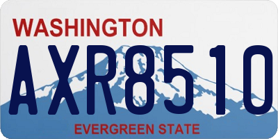 WA license plate AXR8510