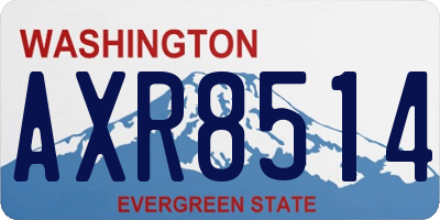WA license plate AXR8514