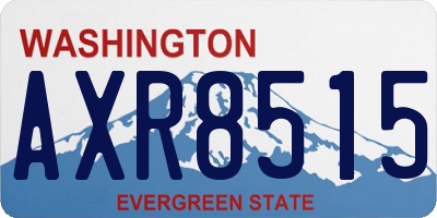 WA license plate AXR8515