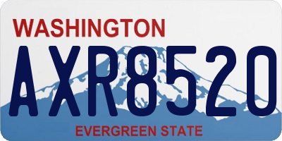 WA license plate AXR8520