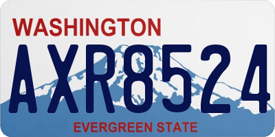 WA license plate AXR8524