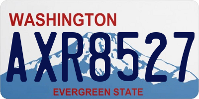 WA license plate AXR8527