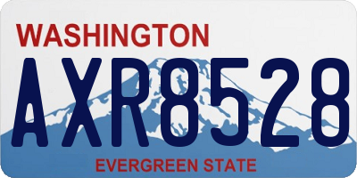 WA license plate AXR8528