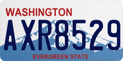 WA license plate AXR8529