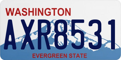 WA license plate AXR8531