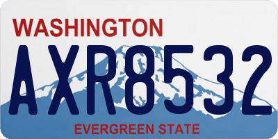 WA license plate AXR8532