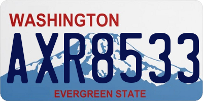 WA license plate AXR8533