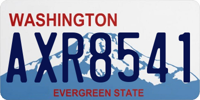 WA license plate AXR8541