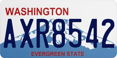 WA license plate AXR8542