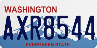 WA license plate AXR8544