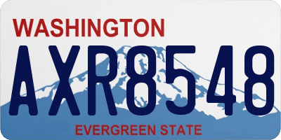 WA license plate AXR8548