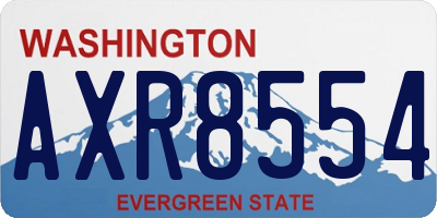 WA license plate AXR8554