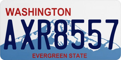 WA license plate AXR8557