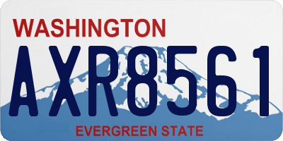 WA license plate AXR8561