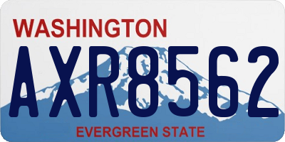 WA license plate AXR8562