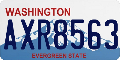 WA license plate AXR8563