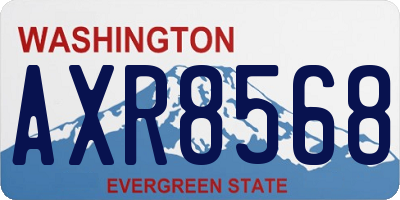WA license plate AXR8568
