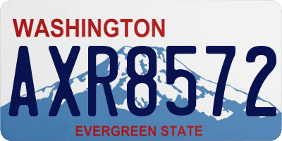 WA license plate AXR8572