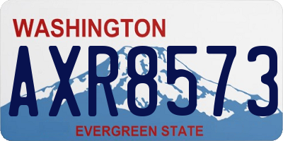 WA license plate AXR8573