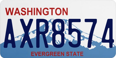 WA license plate AXR8574