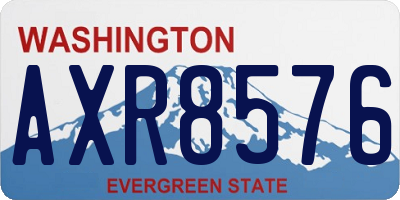 WA license plate AXR8576