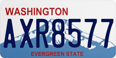 WA license plate AXR8577