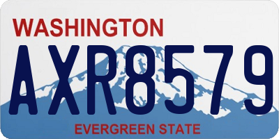 WA license plate AXR8579