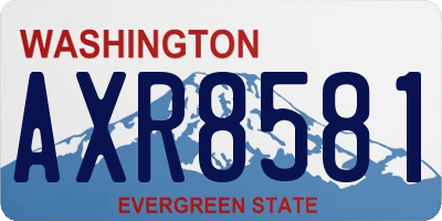 WA license plate AXR8581