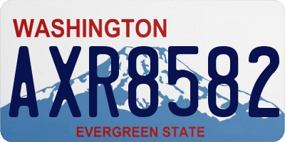 WA license plate AXR8582
