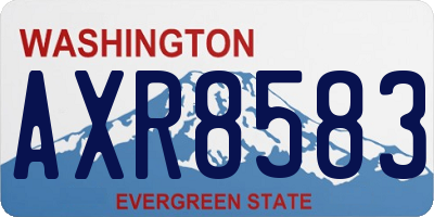 WA license plate AXR8583