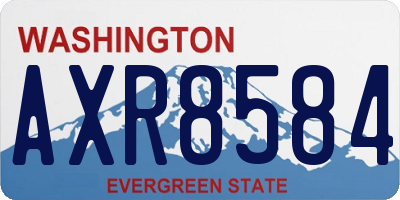 WA license plate AXR8584