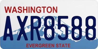 WA license plate AXR8588
