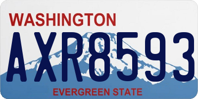 WA license plate AXR8593