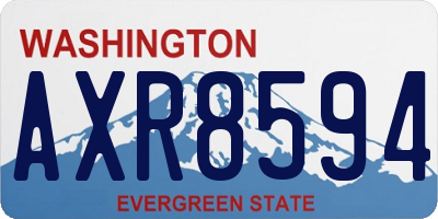 WA license plate AXR8594