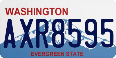 WA license plate AXR8595