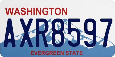 WA license plate AXR8597