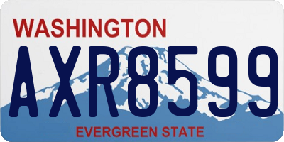WA license plate AXR8599