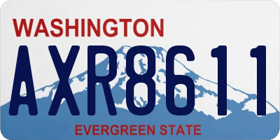 WA license plate AXR8611