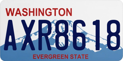 WA license plate AXR8618