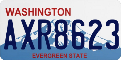 WA license plate AXR8623