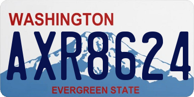 WA license plate AXR8624