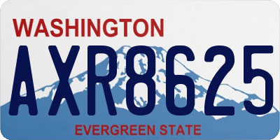 WA license plate AXR8625