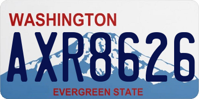 WA license plate AXR8626