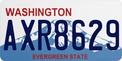 WA license plate AXR8629
