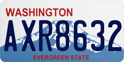 WA license plate AXR8632