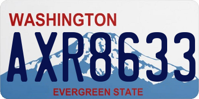 WA license plate AXR8633