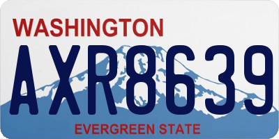 WA license plate AXR8639