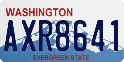 WA license plate AXR8641